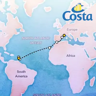 March 12th, 2026  - Transatlantic from Fort de France Cruise on the Costa Fascinosa