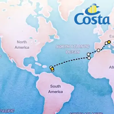 November 20th, 2025  - Transatlantic from Savona Cruise on the Costa Fascinosa