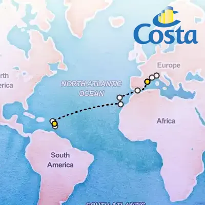 November 19th, 2025  - Transatlantic from Barcelona Cruise on the Costa Fascinosa