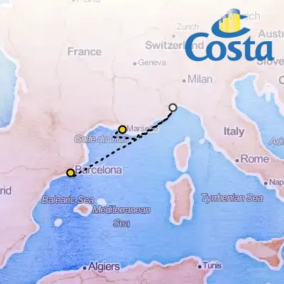 November 12th, 2025  - Western Mediterranean from Barcelona Cruise on the Costa Fascinosa