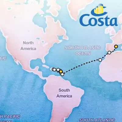 March 6th, 2026  - Transatlantic from Pointe-à-Pitre on the Costa Fascinosa