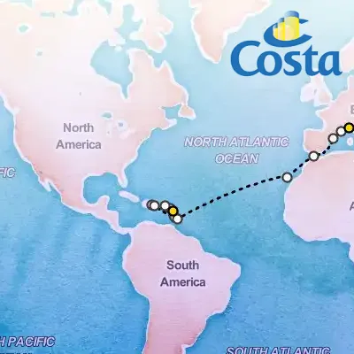March 6th, 2026  - Transatlantic from Pointe-à-Pitre on the Costa Fascinosa
