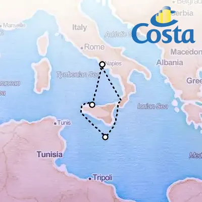 September 25th, 2025  - Western Mediterranean from Napoli Cruise on the Costa Fascinosa