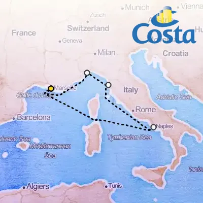 November 2nd, 2025  - Western Mediterranean from Marseille Cruise on the Costa Fascinosa