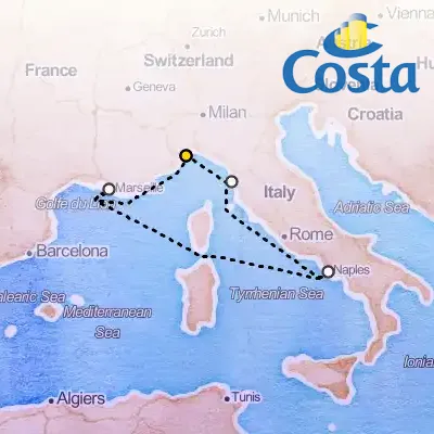 November 1st, 2025  - Western Mediterranean from Savona Cruise on the Costa Fascinosa