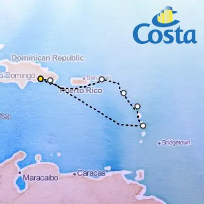 January 5th, 2026  - Western Caribbean from Santo Domingo Cruise on the Costa Fascinosa