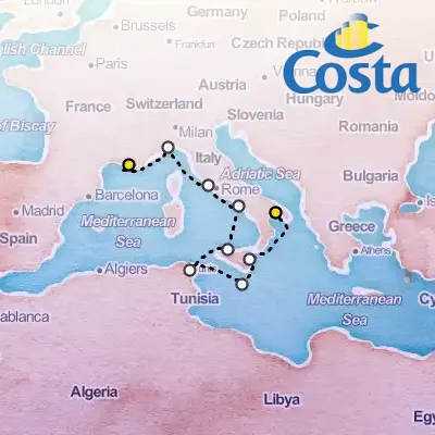 May 30th, 2026  - Eastern Mediterranean Cruise on the Costa Fascinosa