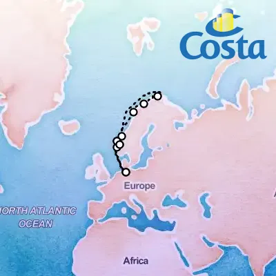August 12th, 2025  - North Europe from Hamburg Cruise on the Costa Favolosa