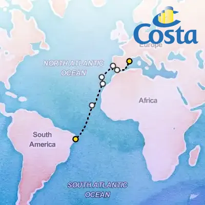 November 4th, 2025  - Transatlantic from Barcelona Cruise on the Costa Favolosa