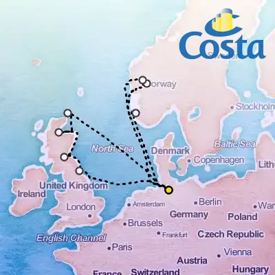 May 17th, 2026  - North Europe from Hamburg Cruise on the Costa Favolosa