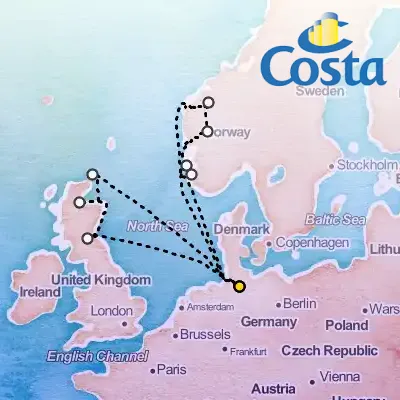 September 12th, 2026  - North Europe from Hamburg Cruise on the Costa Favolosa
