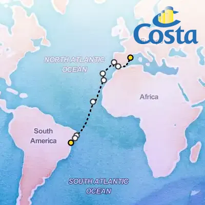 November 4th, 2025  - Transatlantic from Barcelona Cruise on the Costa Favolosa