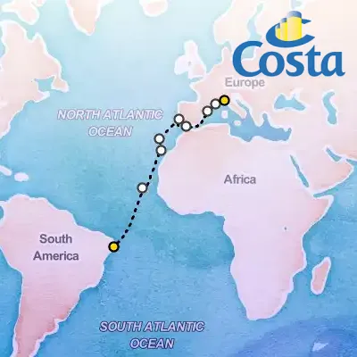 November 2nd, 2025  - Transatlantic From Genova Cruise on the Costa Favolosa
