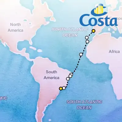 November 7th, 2025  - Transatlantic from Lisbon Cruise on the Costa Favolosa