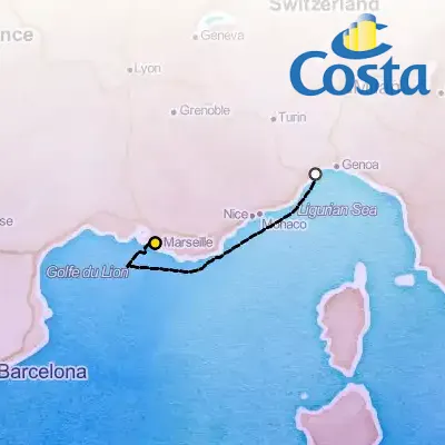 April 1st, 2026  - Marseille Transatlantic Cruise on the Costa Favolosa