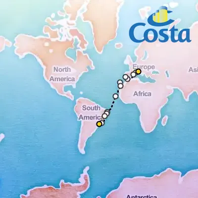 November 2nd, 2025  - Transatlantic From Genova Cruise on the Costa Favolosa