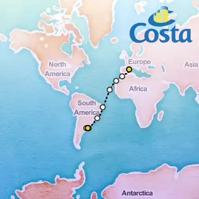 March 10th, 2026  - Transatlantic From Montevideo on the Costa Favolosa