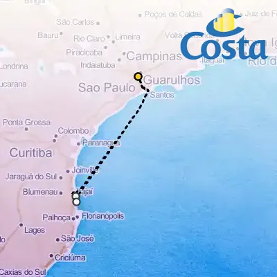 December 7th, 2025 - Cruise from Sao Paolo on the Costa Favolosa