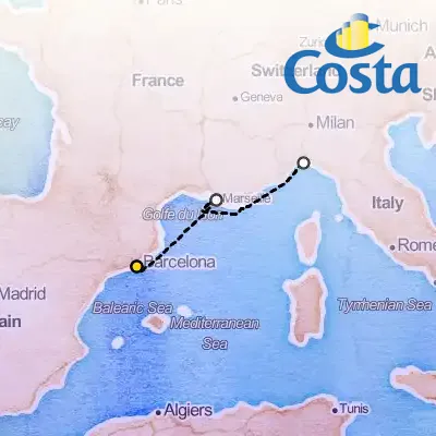 October 31st, 2025  - Western Mediterranean from Barcelona Cruise on the Costa Favolosa