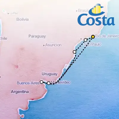 February 13th, 2026 - Cruise from Rio on the Costa Favolosa