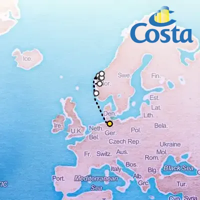 July 1st, 2026  - North Europe from Hamburg Cruise on the Costa Favolosa