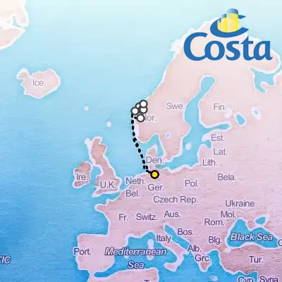 June 10th, 2026  - North Europe from Hamburg Cruise on the Costa Favolosa