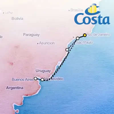 January 1st, 2026 - Cruise from Rio on the Costa Favolosa