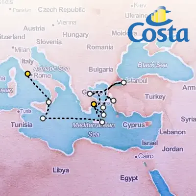 May 3rd, 2026  - Eastern Mediterranean From Civitavecchia on the Costa Fortuna