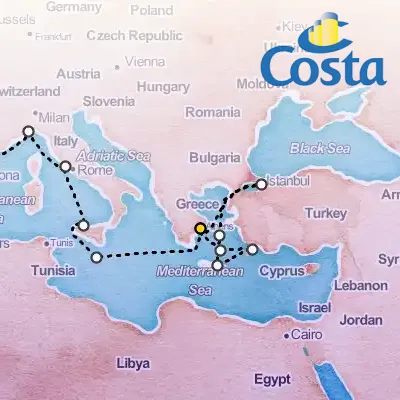 September 19th, 2025  - Eastern Mediterranean from Athens (Piraeus) Cruise on the Costa Fortuna