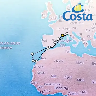 October 31st, 2025  - Western Mediterranean from Marseille Cruise on the Costa Fortuna