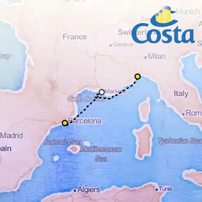 October 2nd, 2025  - Western Mediterranean from Barcelona Cruise on the Costa Fortuna