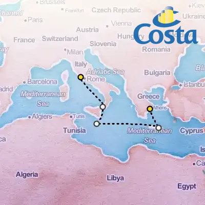 May 3rd, 2026  - Eastern Mediterranean From Civitavecchia on the Costa Fortuna