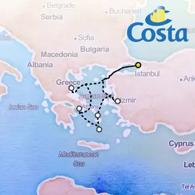 May 11th, 2026  - Eastern Mediterranean from Istanbul Cruise on the Costa Fortuna
