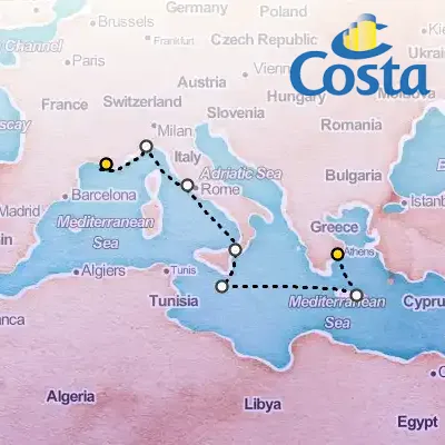 May 1st, 2026  - Eastern Mediterranean Cruise on the Costa Fortuna