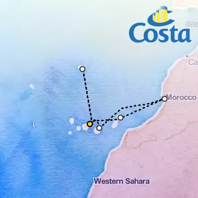 December 22nd, 2025  - Western Mediterranean from Santa Cruz De Tenerife Cruise on the Costa Fortuna