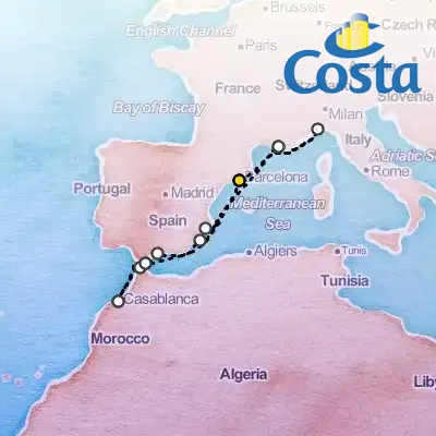 October 29th, 2025  - Western Mediterranean from Barcelona Cruise on the Costa Pacifica