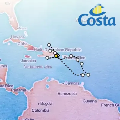 December 21st, 2025  - Western Caribbean from Casa de Campo & La Romana Cruise on the Costa Pacifica