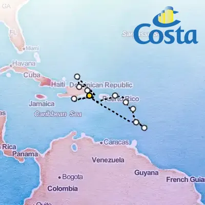 December 28th, 2025  - Western Caribbean from Casa de Campo & La Romana Cruise on the Costa Pacifica