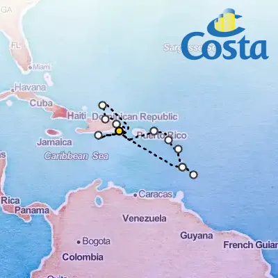January 4th, 2026 - Cruise from La Romana on the Costa Pacifica