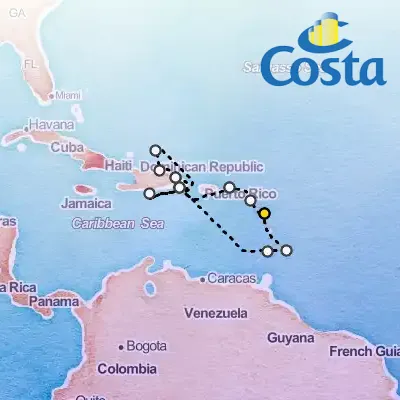 January 8th, 2026  - Western Caribbean From Pointe A Pitre Cruise on the Costa Pacifica