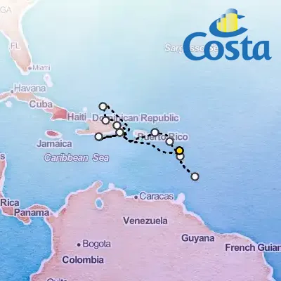 January 22nd, 2026  - Western Caribbean From Pointe A Pitre Cruise on the Costa Pacifica
