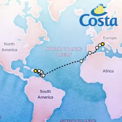 December 6th, 2025 - Savona to La Romana Cruise on the Costa Pacifica