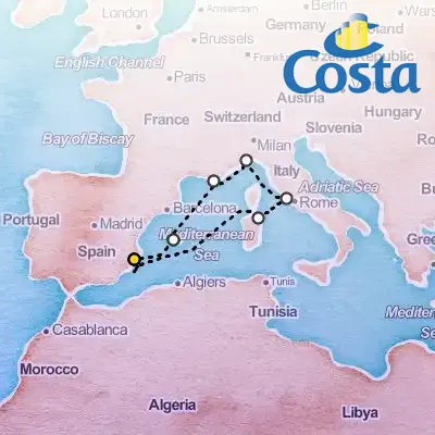 June 10th, 2026  - Western Mediterranean from Alicante Cruise on the Costa Pacifica