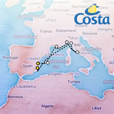 April 15th, 2026  - Western Mediterranean from Alicante Cruise on the Costa Pacifica