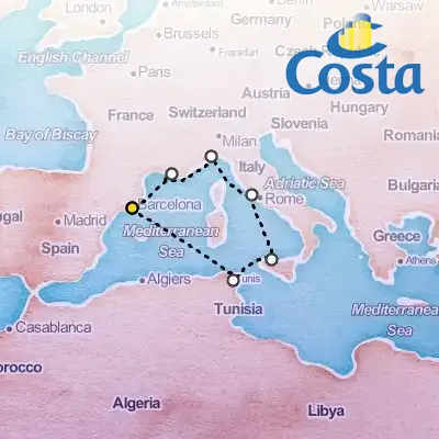 November 10th, 2025  - Western Mediterranean from Barcelona Cruise on the Costa Pacifica