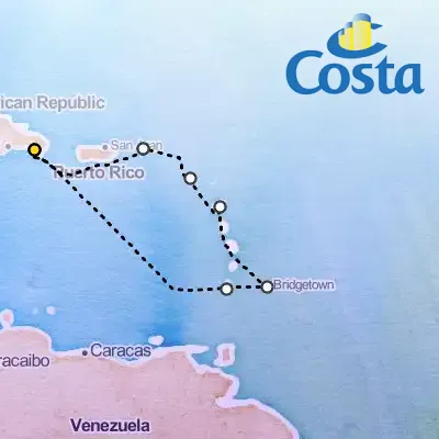 December 21st, 2025  - Western Caribbean from Casa de Campo & La Romana Cruise on the Costa Pacifica