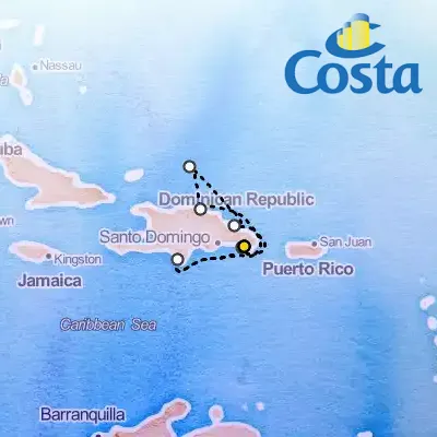 December 28th, 2025  - Western Caribbean from Casa de Campo & La Romana Cruise on the Costa Pacifica