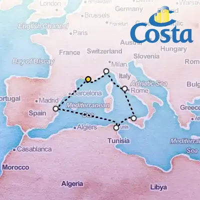 October 19th, 2025  - Western Mediterranean from Marseille Cruise on the Costa Pacifica