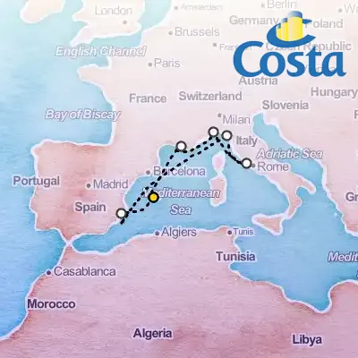 April 14th, 2026  - Western Mediterranean From Palma de Mallorca Cruise on the Costa Pacifica