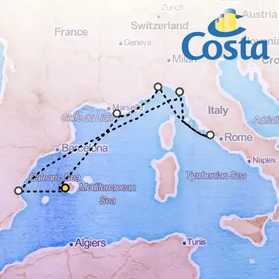 May 12th, 2026  - Western Mediterranean From Palma de Mallorca Cruise on the Costa Pacifica